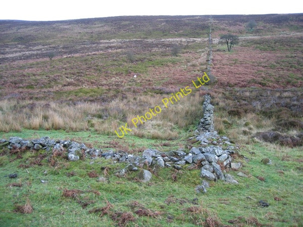Photo 6"x4" Mountain Wall below Moel Dywyll Pentre\/SJ1764 c2007