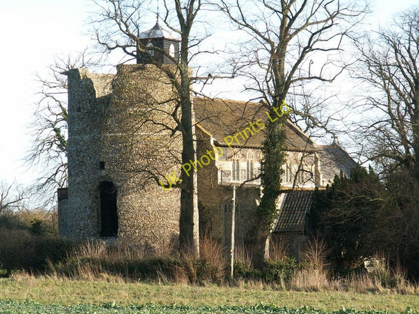 Photo 6"x4" St Mary's Church Wortham Magpie Green c2007
