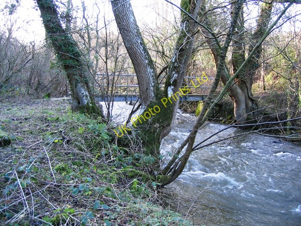 Photo 6"x4" Footbridge over the Afon Alun\/River Alyn Pantymwyn c2007