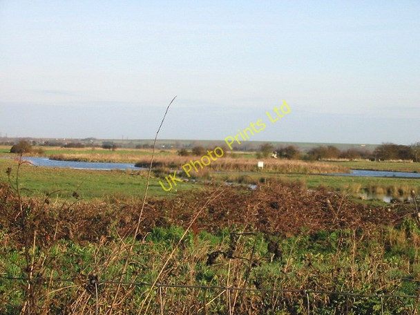 Photo 6"x4" View across marshland from Wass Drove. Paramour Street c2007