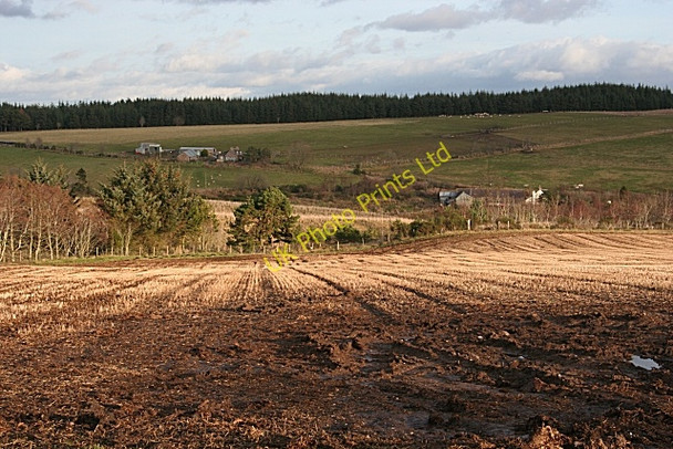 Photo 6"x4" Stubble Field Glen of Newmill c2007