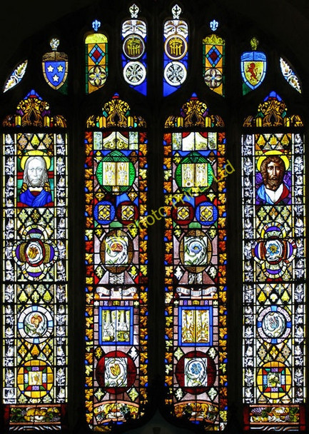 Photo 6"x4" St Margaret, Swannington, Norfolk - East window Hengrave\/TG1319 c2006