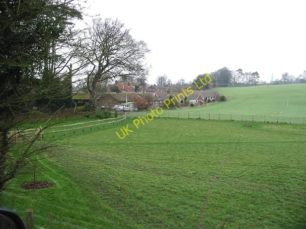 Photo 6"x4" View of houses from Brickfield Road Derringstone c2007