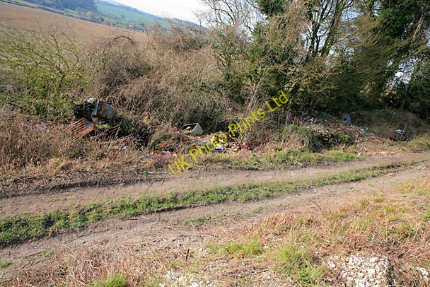 Photo 6"x4" Rubbish on Hinton Lane, nr Chertiton North End\/SU5829 c2007
