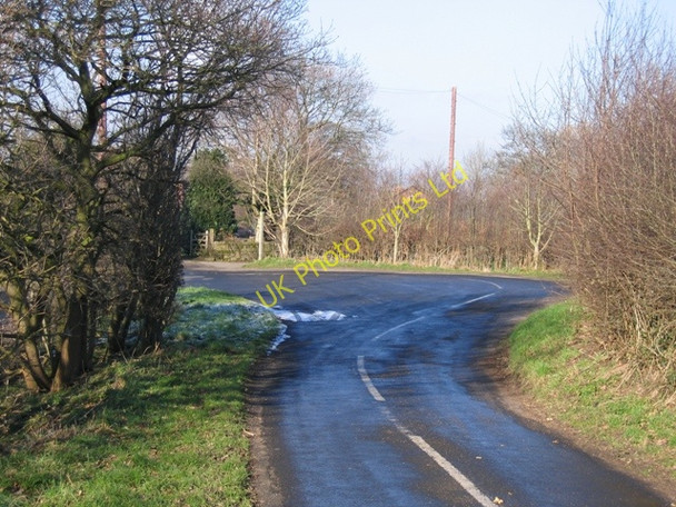 Photo 6"x4" Hairpin Bend at Lowerhall Farm Alvanley c2007