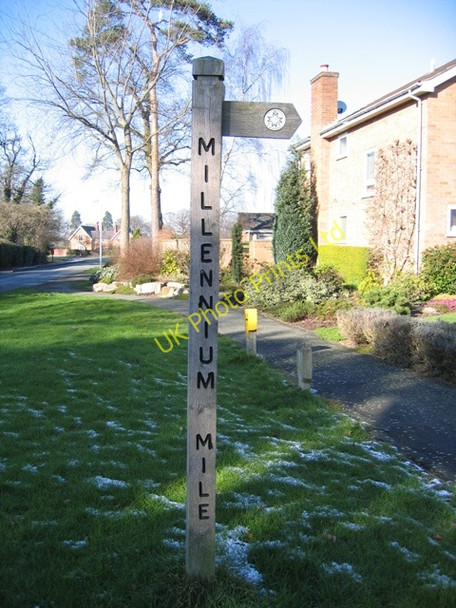 Photo 6"x4" Millennium Mile, Tattenhall Tattenhall c2007