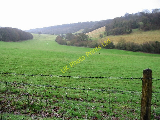 Photo 6"x4" A view along a valley near Bladbean Bladbean c2007