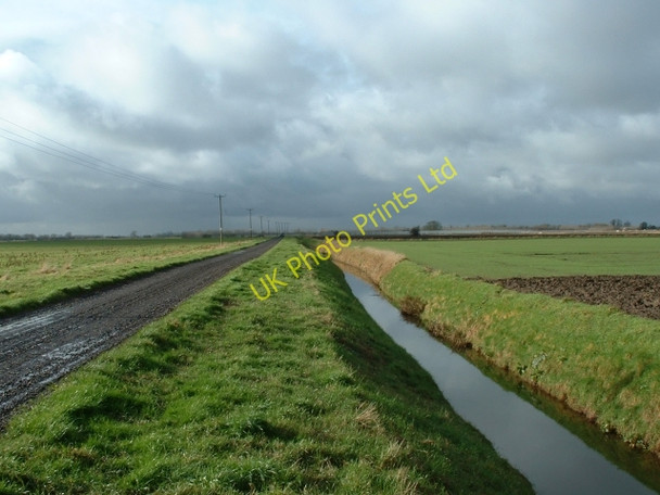 Photo 6"x4" Drain and Track off Laddus Drove Friday Bridge c2007