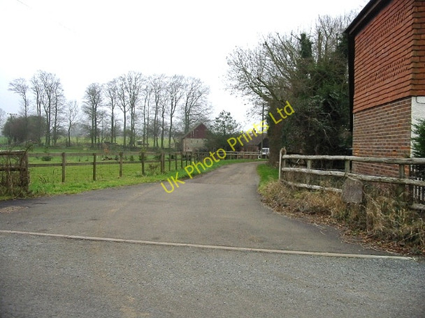 Photo 6"x4" Entrance to Home Farm Ottinge c2007