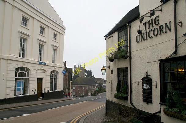 Photo 6"x4" Great Malvern - Four Buildings Great Malvern c2007