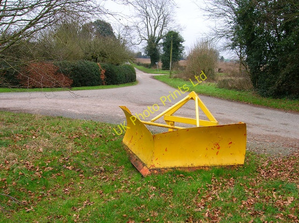 Photo 6"x4" Snow Plough Chilgrove c2007