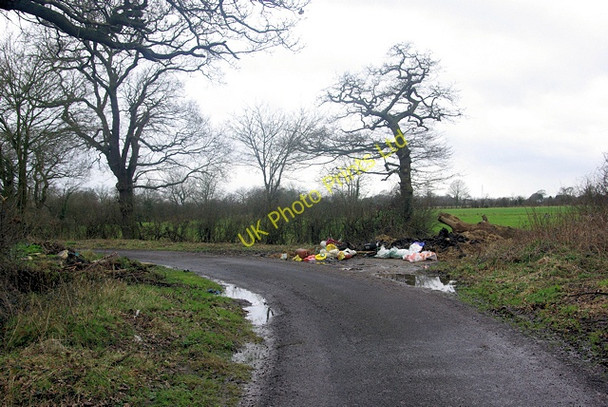 Photo 6"x4" Flytipping on Tilden Lane Chainhurst c2007