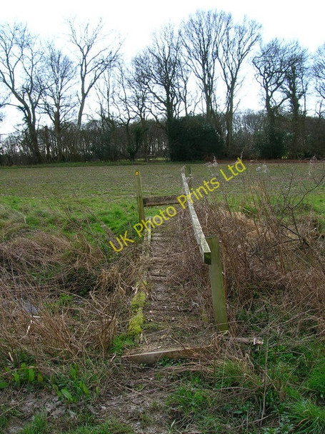 Photo 6"x4" Footbridge near Caldicott's Wood Lower Dicker c2007