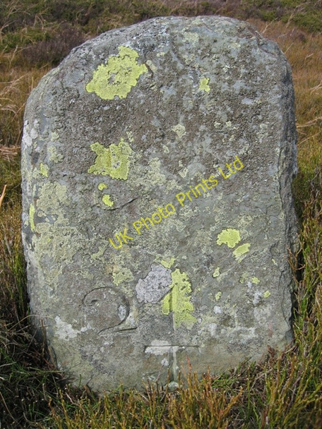 Photo 6"x4" Inscribed Stone by Lake on Llantysilio Mountain Glyndyfrdwy c2007