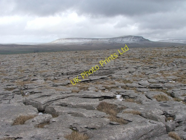 Photo 6"x4" Limestone Pavement  near Sulber Gate. Selside\/SD7875 c2007