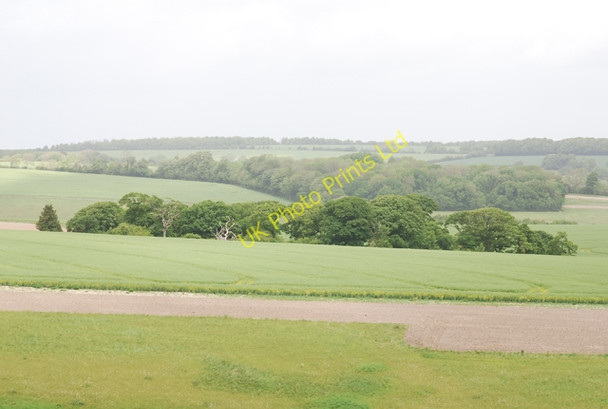Photo 6"x4" View across Houghton North Down Winterborne Houghton c2007