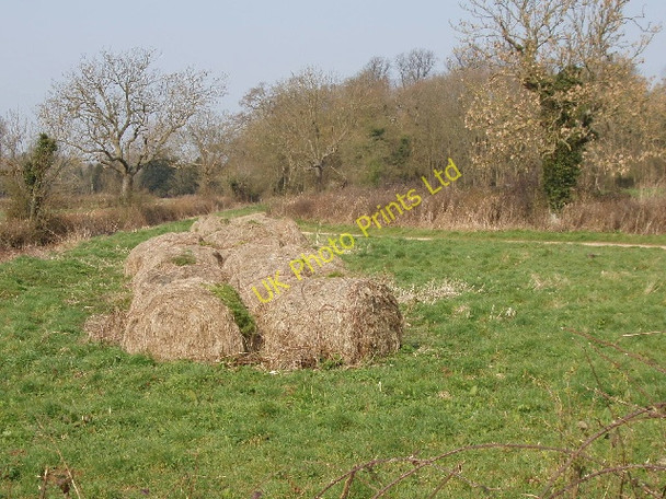 Photo 6"x4" Old bales Kirtlington c2007