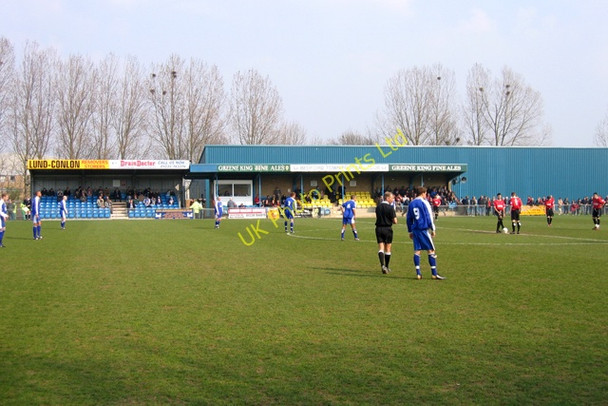 Photo 6"x4" Bedford Town FC's ground, Meadow Lane, Bedford Chapel End\/TL0948 c2007