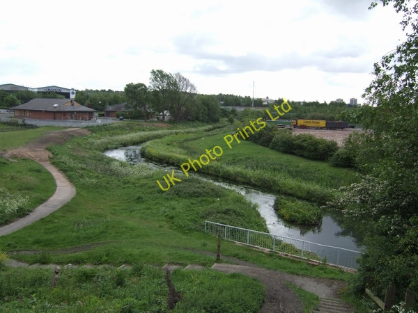 Photo 6"x4" River Tame south of the Anson Branch Canal Darlaston c2007