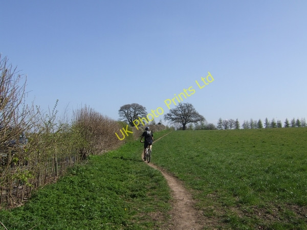 Photo 6"x4" Mountain biker on the Monarch's Way Nurton\/SO8399 c2007