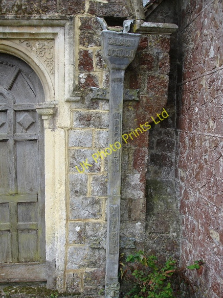 Photo 6"x4" Lead downpipe on the School house Shadoxhurst c2007