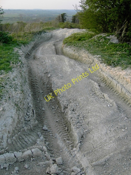 Photo 6"x4" Devils Pit  4 X 4 track Streatley\/TL0728 c2007