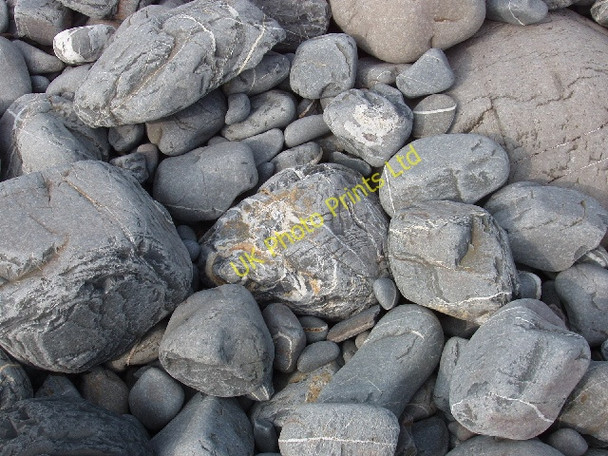 Photo 6"x4" Rocks on the beach, Millook Haven Millook c2007