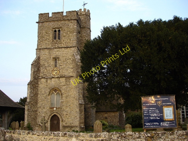Photo 6"x4" St Mary's Church Kennington Bockhanger c2007