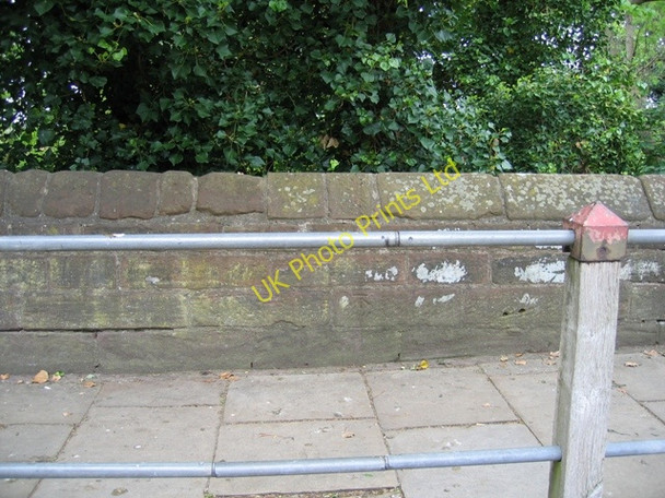 Photo 6"x4" Bench mark on the City Walls Chester c2007