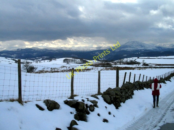 Photo 6"x4" Road from Oerfa to Maes Gwyn Nant-y-Rhiw c2006