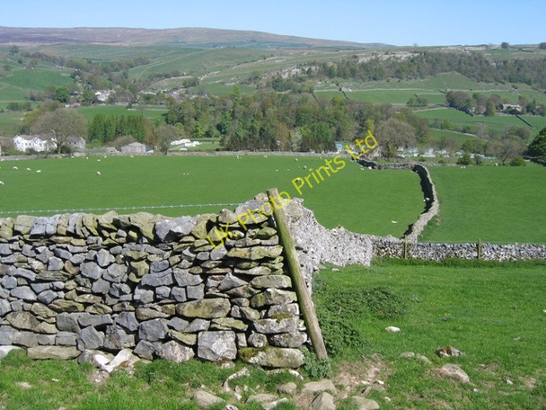 Photo 6"x4" Stone Walls and Fields above Little Stainforth Little Stainforth c2007