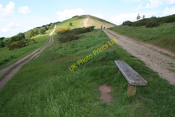 Photo 6"x4" Bench on the Side of Black Hill Brand Green\/SO7641 c2007