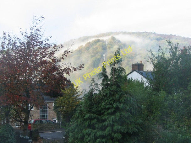 Photo 6"x4" Morning mists over Masson Hill Matlock c2006