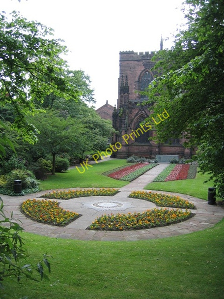 Photo 6"x4" Garden of the Cheshire Regiment at the Cathedral Chester c2007
