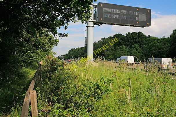 Photo 6"x4" Footpath beside M27 south of Fontley House Farm Fareham c2007