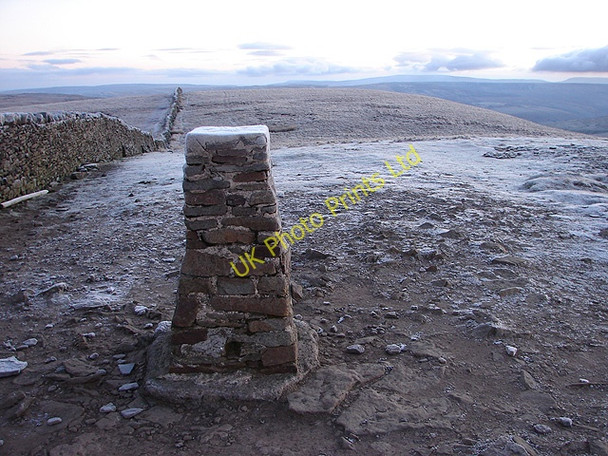Photo 6"x4" Pen-y-ghent Trig Pillar - still there! Brackenbottom c2007