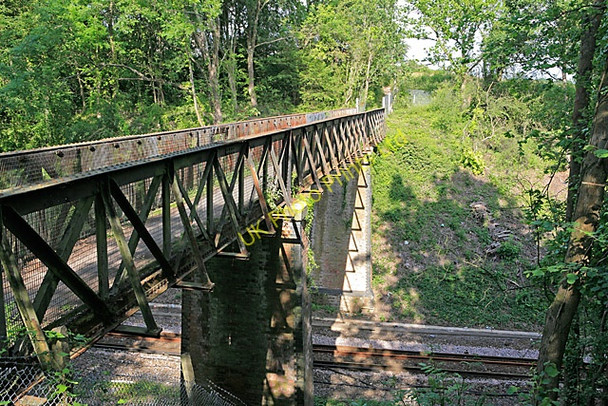 Photo 6"x4" Footbridge over the railway line west of Dean Villas Fareham c2007