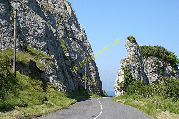 Photo 6"x4" Road Cutting Glenariff c2007