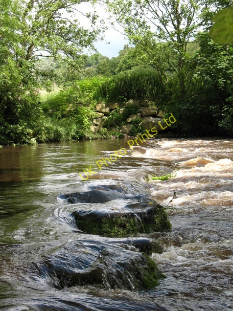Photo 6"x4" Stepping stones across the Nidd Dacre\/SE1960 c2007