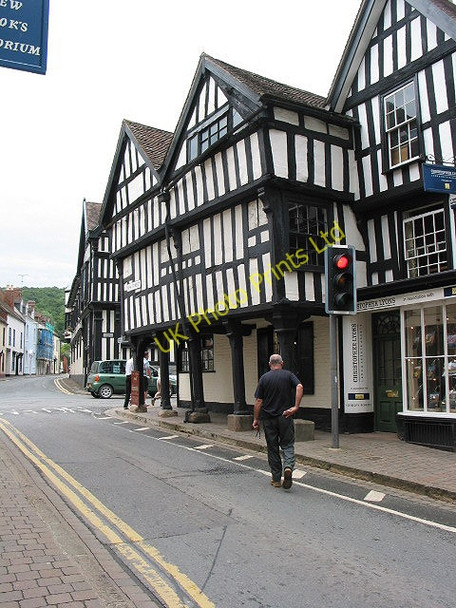 Photo 6"x4" Black and White buildings, New Street, Ledbury Ledbury c2007