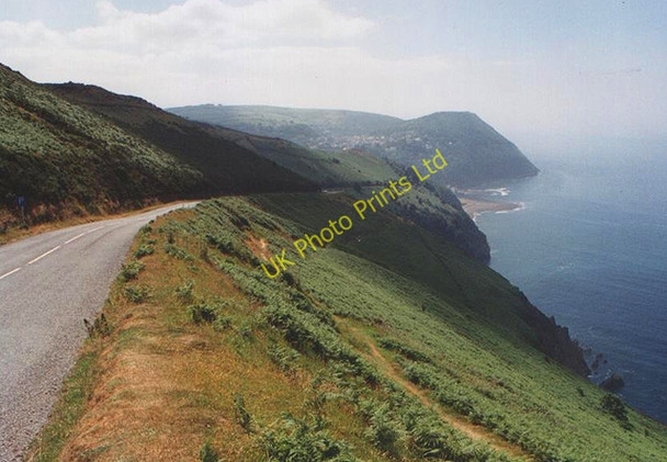 Photo 6"x4" A39 descends to Lynmouth Lynton c2001