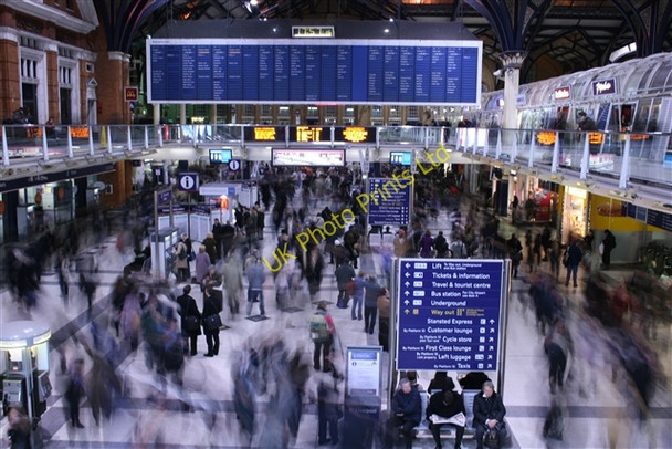 Photo 6"x4" Rush hour, Liverpool Street London c2007
