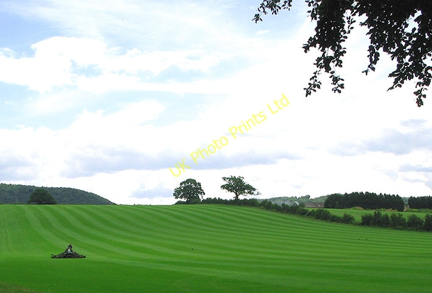 Photo 6"x4" Rolling acres of turfgrass, Hom Green Coughton\/SO5921 c2007