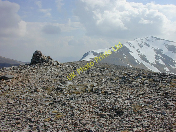 Photo 6"x4" Summit of Meall a' Chrasgaidh Meall a' Chrasgaidh c2002