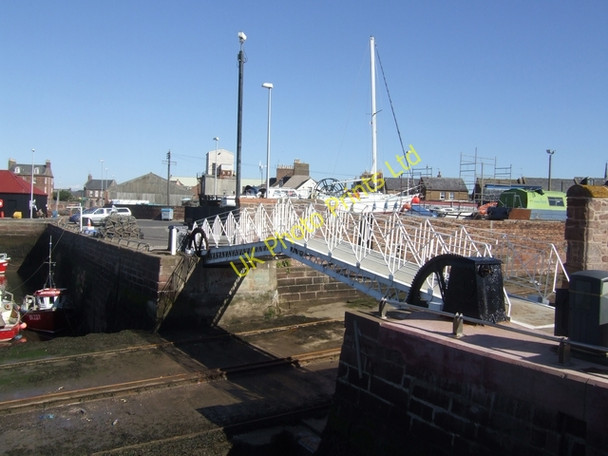 Photo 6"x4" Lift bridge over the slipway Arbroath c2007