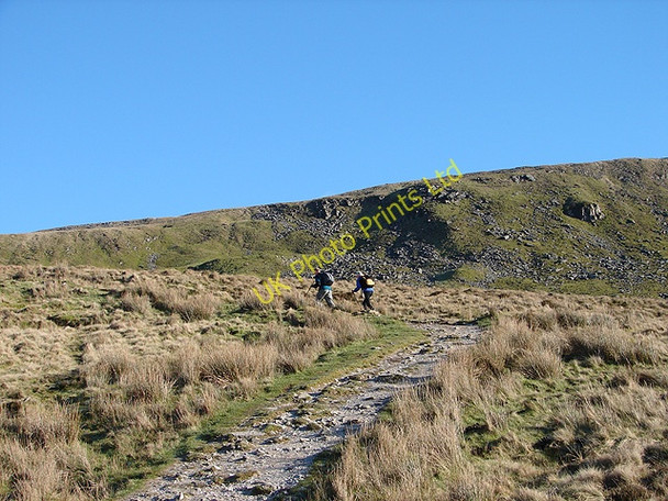 Photo 6"x4" The northern ascent to Pen-y-ghent Brackenbottom c2007