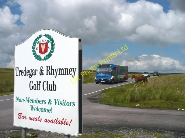 Photo 6"x4" Tredegar & Rhymney Golf Club Sign Rhymney\/Rhymni c2007