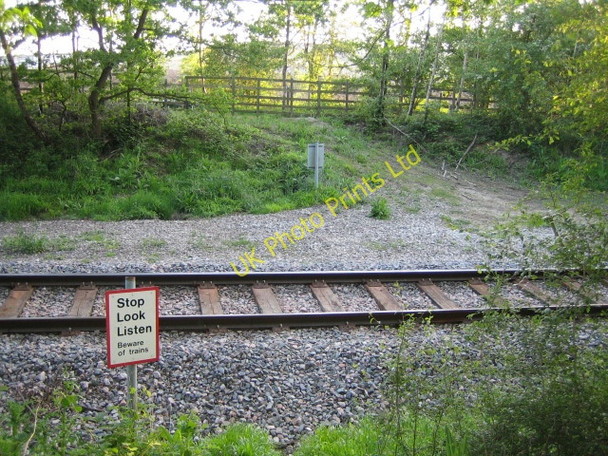 Photo 6"x4" Railway crossing near Calvert Calvert c2007