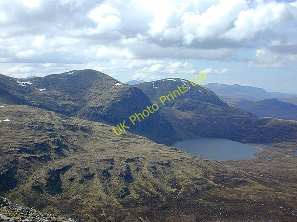 Photo 6"x4" View west from Beinn Liath Mhor Fannaich Beinn Liath Mh\u00f2r Fannaich c2004