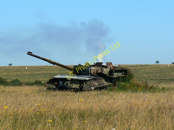 Photo 6"x4" Derelict tank, Imber range, Salisbury Plain Imber c2007